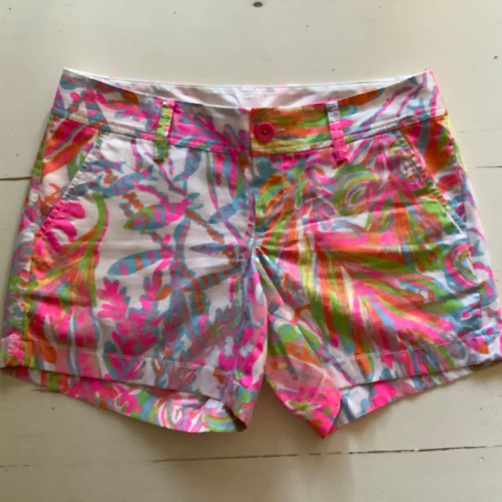 LILLY Pulitzer Scuba To Cuba Callahan Shorts SZ 4